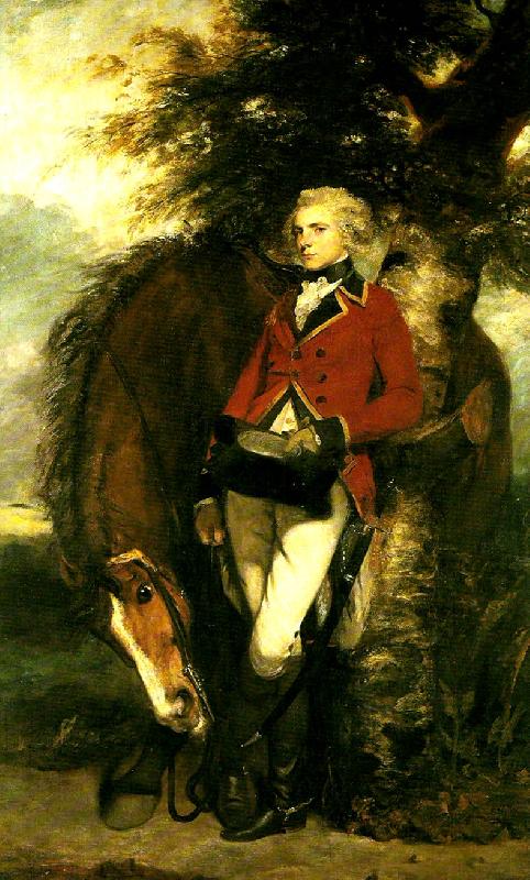 Sir Joshua Reynolds colonel george coussmaker oil painting image